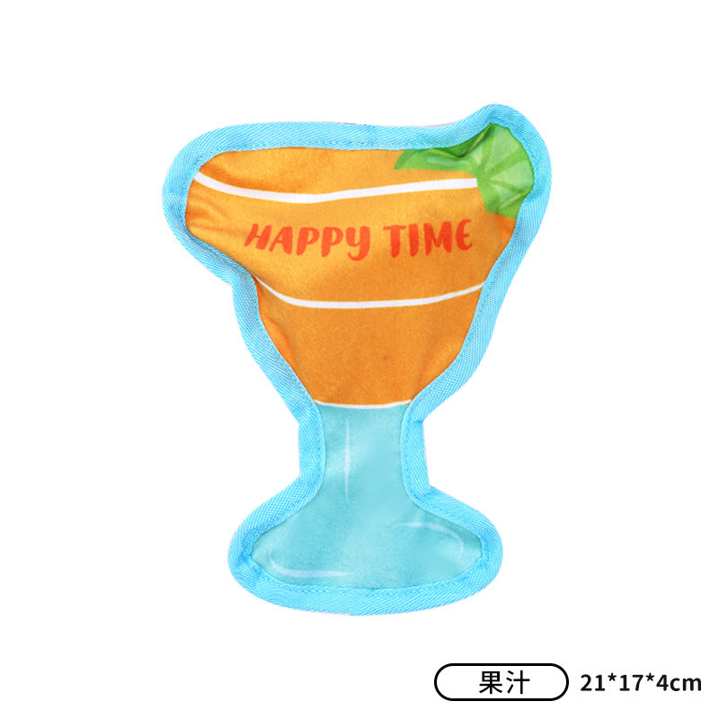 Cross-border dog toys are resistant to clenching and grinding teeth. They can relieve boredom and sound. Simulated burgers and French fries can't bite. Pet toys