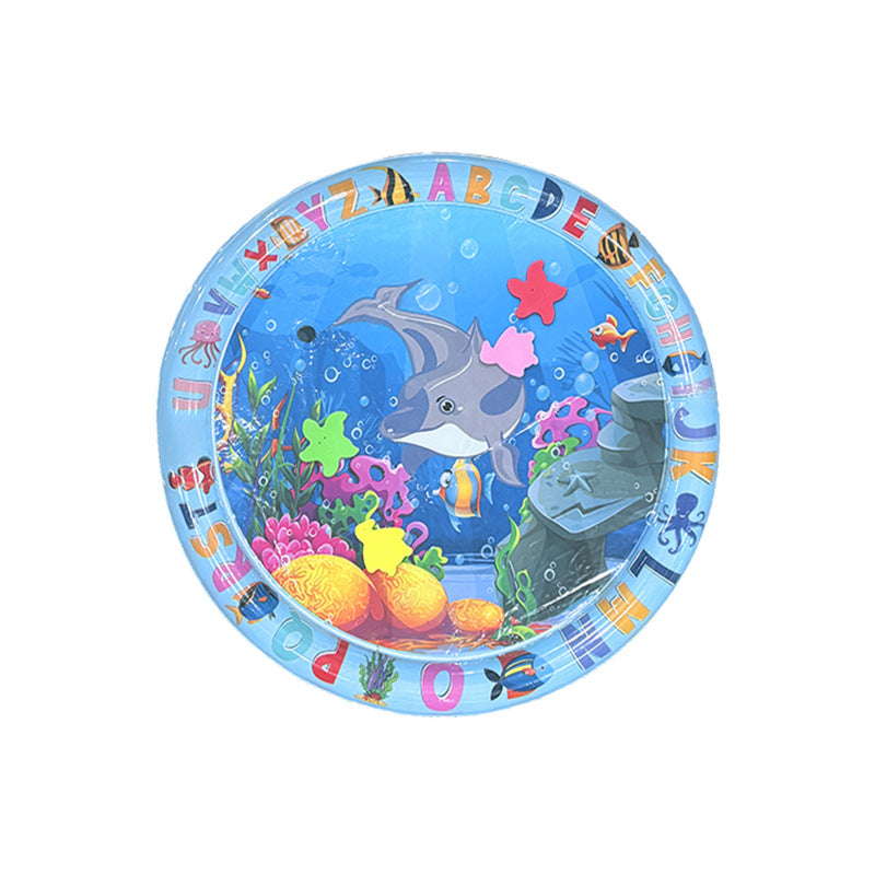 Summer explosion environmentally friendly PVC round extra thick scratch-resistant pet toy ice pad cat and dog special pet water pad wholesale