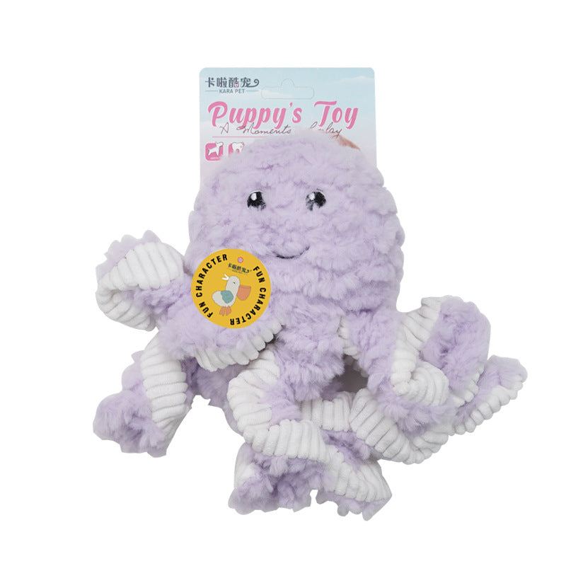 Amazon dog sound toy self-hi to relieve boredom, molar teeth, bite-resistant rabbit plush medium and large dog pet products