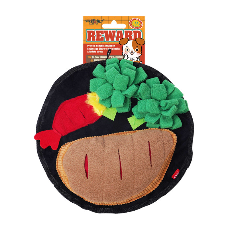 Cross-border dog sniffing pad, hidden food training blanket consumes energy, toy slow food pad, educational and decompression pet sniffing pad