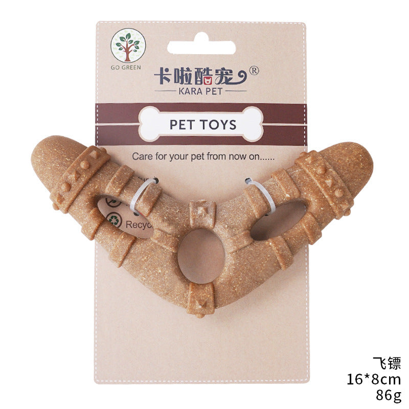 Cross-border popular dog toys imitation bone grinding stick bite-resistant teeth cleaning self-hi to relieve boredom small and medium dog pet toys