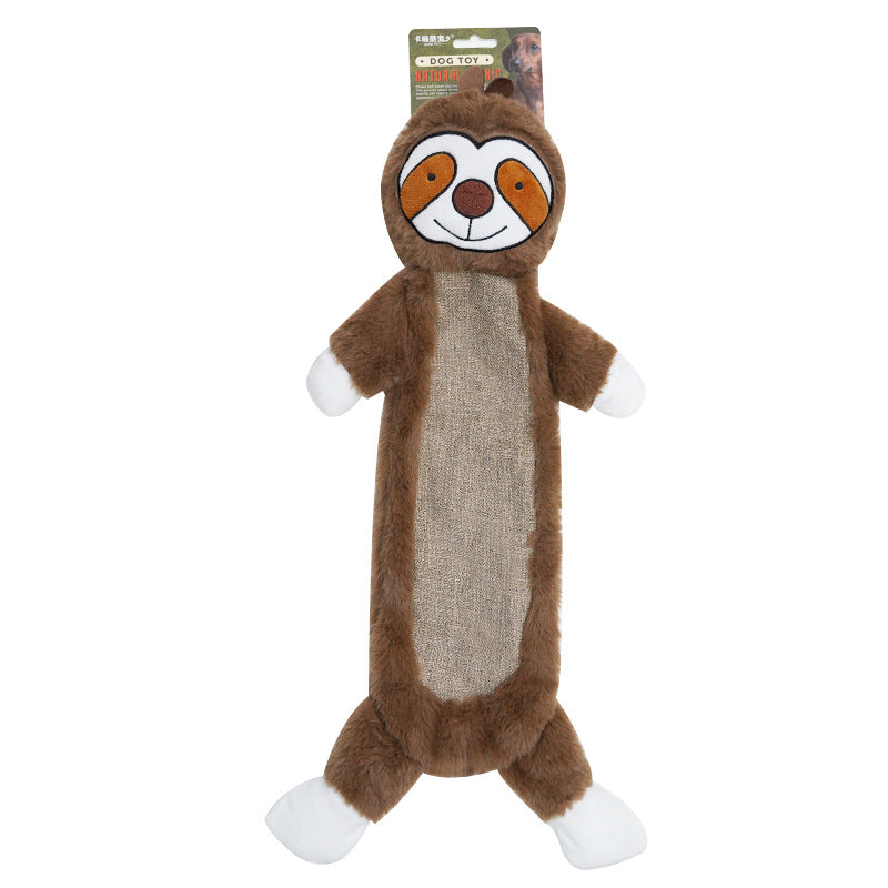 Amazon dog sound toy self-hi to relieve boredom, molar teeth, bite-resistant rabbit plush medium and large dog pet products