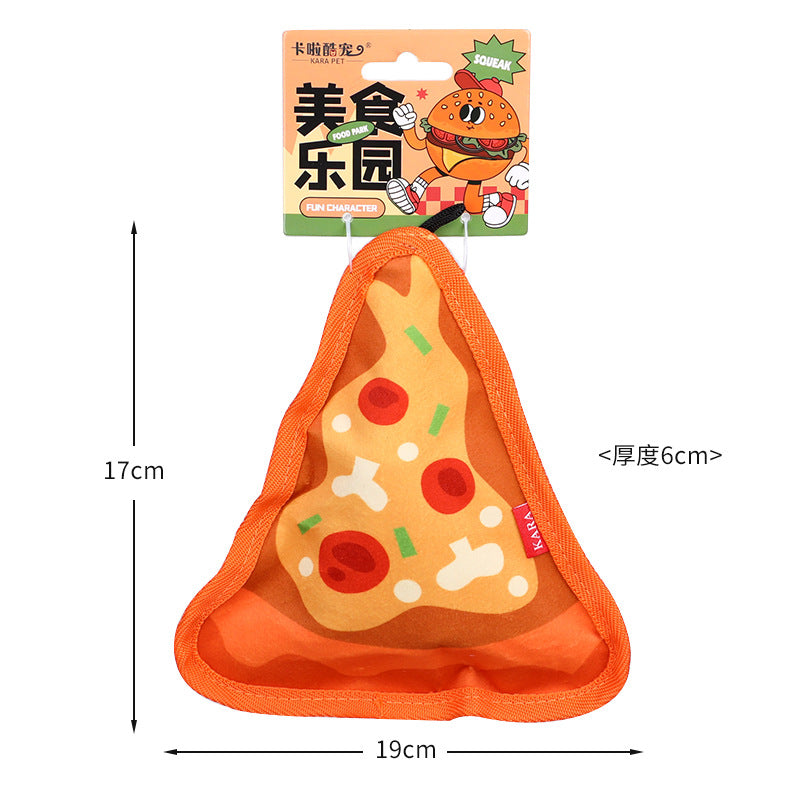 Cross-border dog toys are resistant to clenching and grinding teeth. They can relieve boredom and sound. Simulated burgers and French fries can't bite. Pet toys