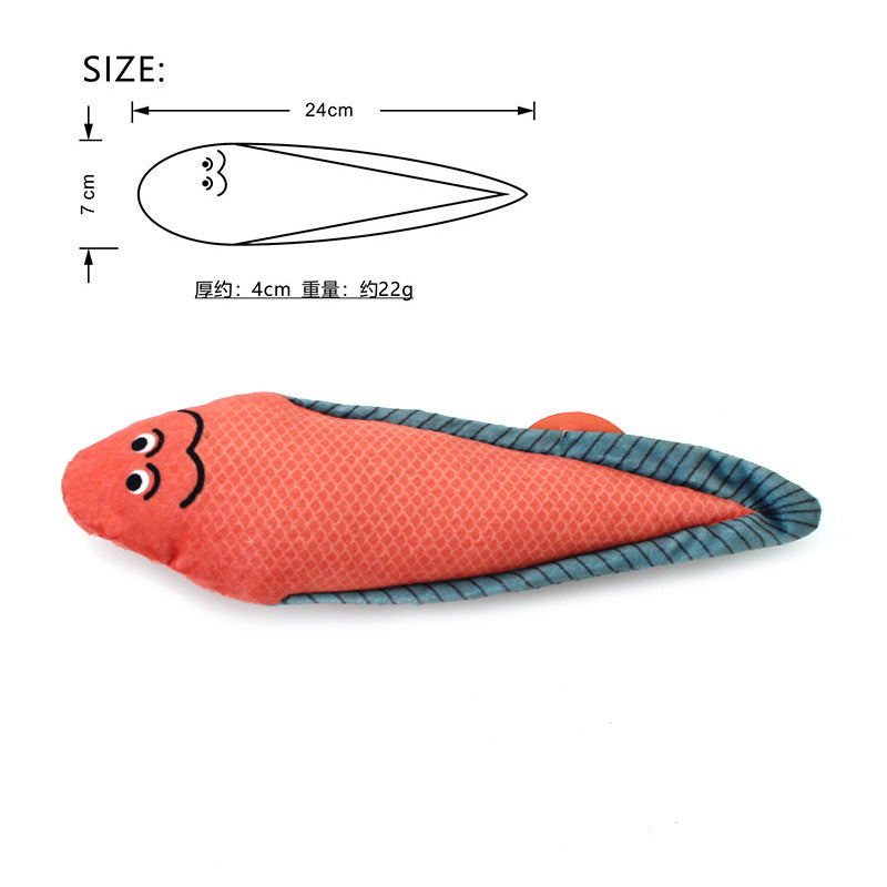 Cat Toys Fish Simulation Peppermint Self-Hi Relieving Boredom Grinding Teeth Resistant Bite Teaser Cat Sticks Kitten Pet Supplies Cat Toys