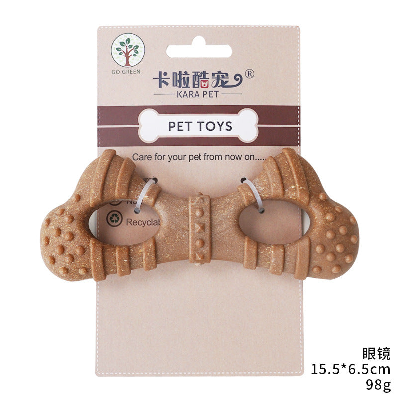 Cross-border popular dog toys imitation bone grinding stick bite-resistant teeth cleaning self-hi to relieve boredom small and medium dog pet toys